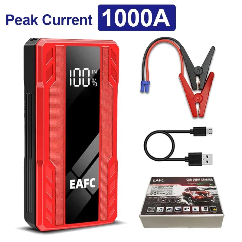 2000A Car Jump Starter Power Bank 12V Output Portable Emergency Start-up Charger 1200A for Cars Booster Battery Starting Device