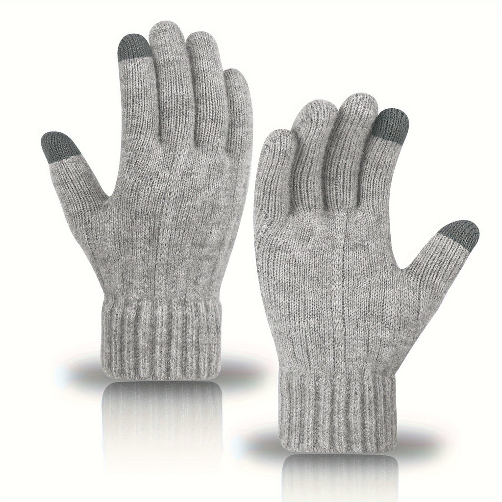 Unisex Alpaca Gloves - Warm, Touchscreen Compatible, Ideal for Winter, Office, Travel, Cycling - Machine Washable, Professional Dry Clean, Office Gloves | Stylish Gloves | Soft Gloves