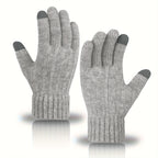 Unisex Alpaca Gloves - Warm, Touchscreen Compatible, Ideal for Winter, Office, Travel, Cycling - Machine Washable, Professional Dry Clean, Office Gloves | Stylish Gloves | Soft Gloves
