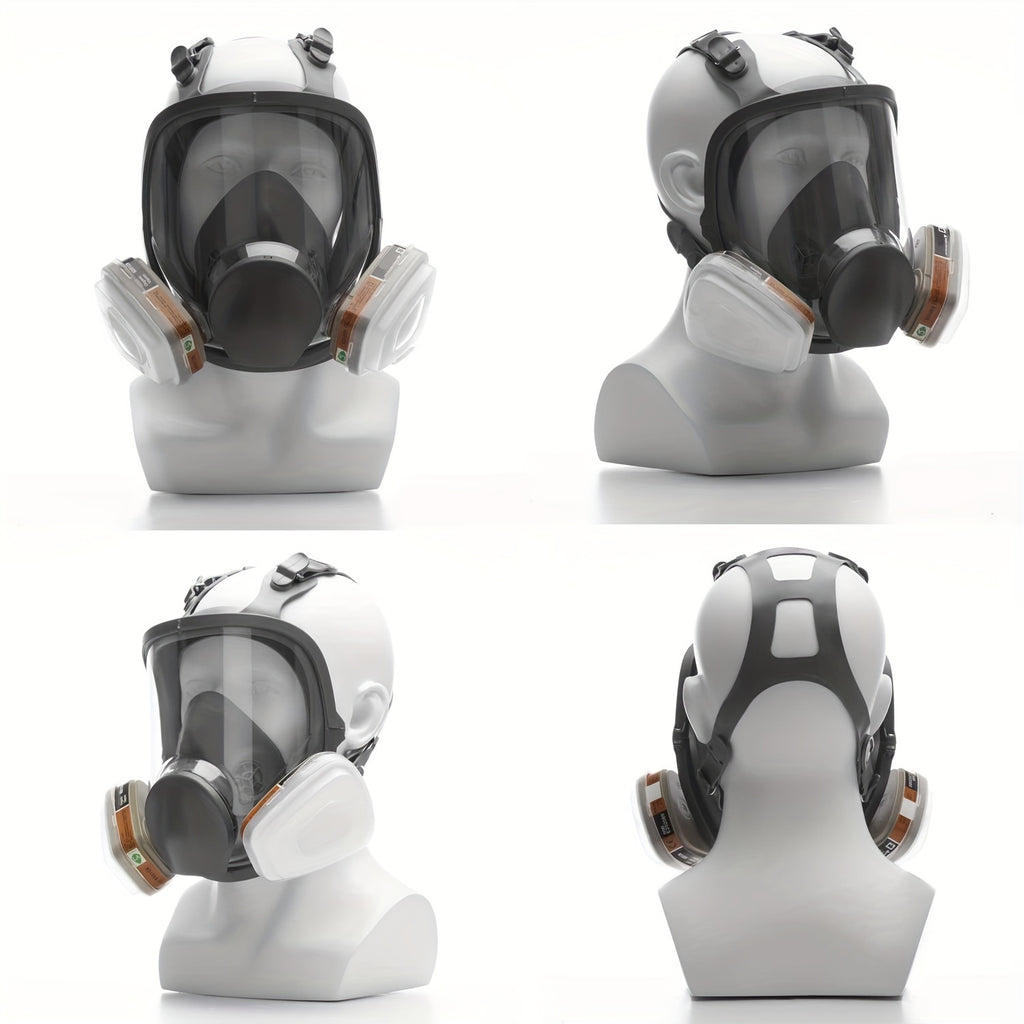 6800 Gas Mask Full Face Large Size Respirator Reusable Full Face Respirator Gas Paint Sprayer Chemical Wood working Dust