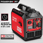 PowerSmart Generator, Camping Gear and Equipment, 3600 Watt Super Quiet Portable Inverter Generator,Gas Powered, RV Ready, Paral