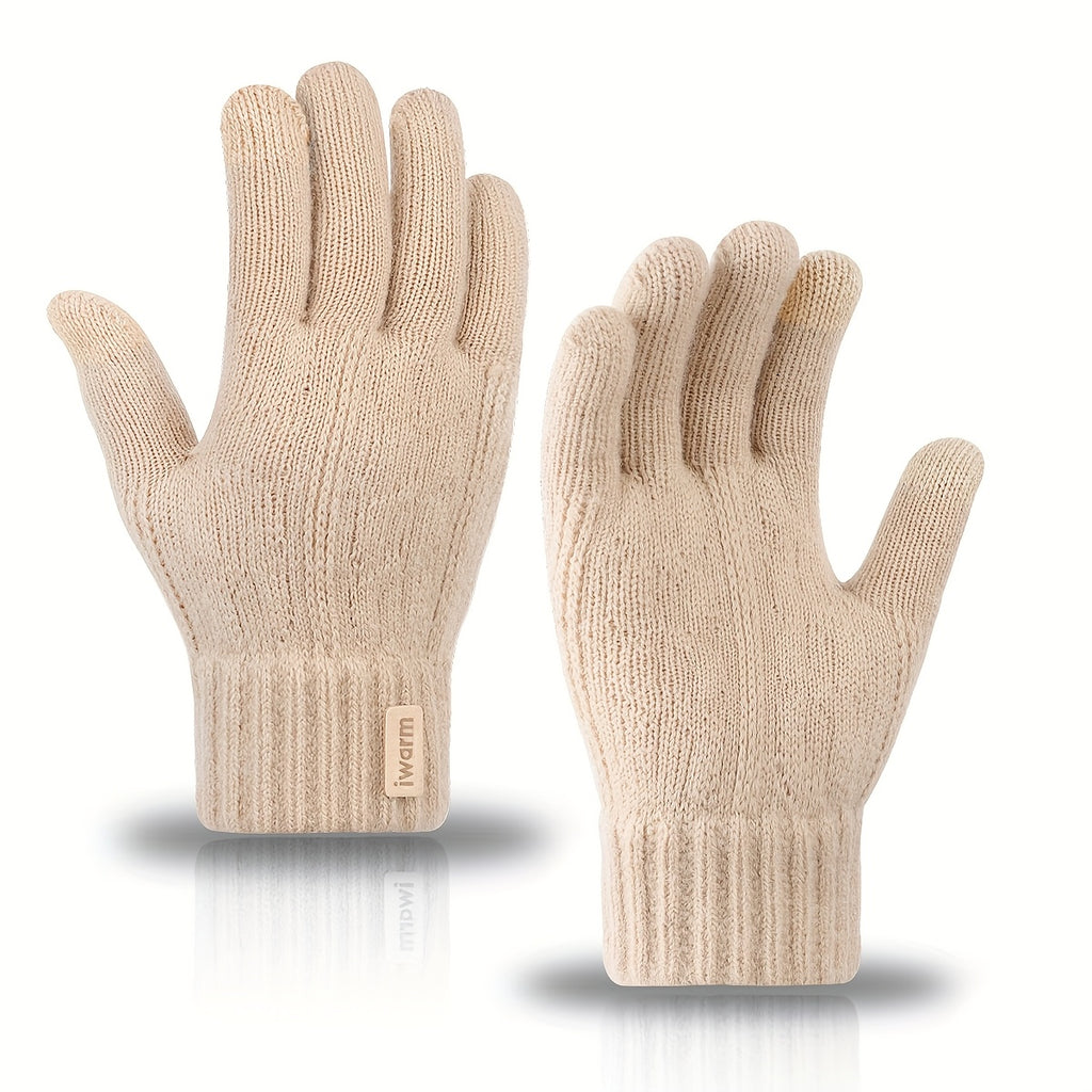 Unisex Alpaca Gloves - Warm, Touchscreen Compatible, Ideal for Winter, Office, Travel, Cycling - Machine Washable, Professional Dry Clean, Office Gloves | Stylish Gloves | Soft Gloves