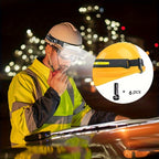 3pcs Rechargeable Headlamp + 6 Hooks Set, 230° Wide Beam Head Lamp, Motion Sensor COB&LED Headlamp Rechargeable, 5 Mode Headlamps For Adults, Bright Head Lights For Forehead, Hard Hat Headlight, Headband Flashlight For Work,