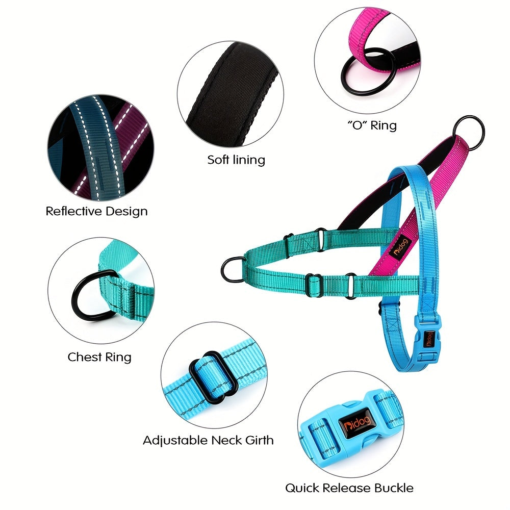 Secure & Comfortable No-Pull Dog Harness - Padded Handle, Easy-Fit Vest for Stress-Free Walks & Training