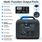 Portable Power Station 110V,296Wh Lithium ion Solar Generator with 300 W AC Power,Outdoor Generator for Camping,Travel,Emergency