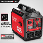 PowerSmart Generator, Camping Gear and Equipment, 3600 Watt Super Quiet Portable Inverter Generator,Gas Powered, RV Ready, Paral