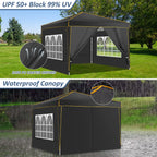 10x10ft Premium Event Canopy with Modular Walls, Heavy Duty Pop Up Tent with Reinforced Frame, Commercial Grade Outdoor Shelter