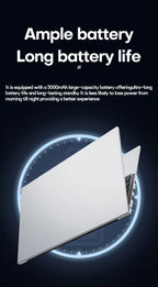 17.3" Computer Laptop intel Celeron N5095 16GB DDR4 1TB SSD Windows 11 Fingerprint Office Laptops Notebook Computer Portable PC