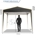 10x10ft Premium Event Canopy with Modular Walls, Heavy Duty Pop Up Tent with Reinforced Frame, Commercial Grade Outdoor Shelter
