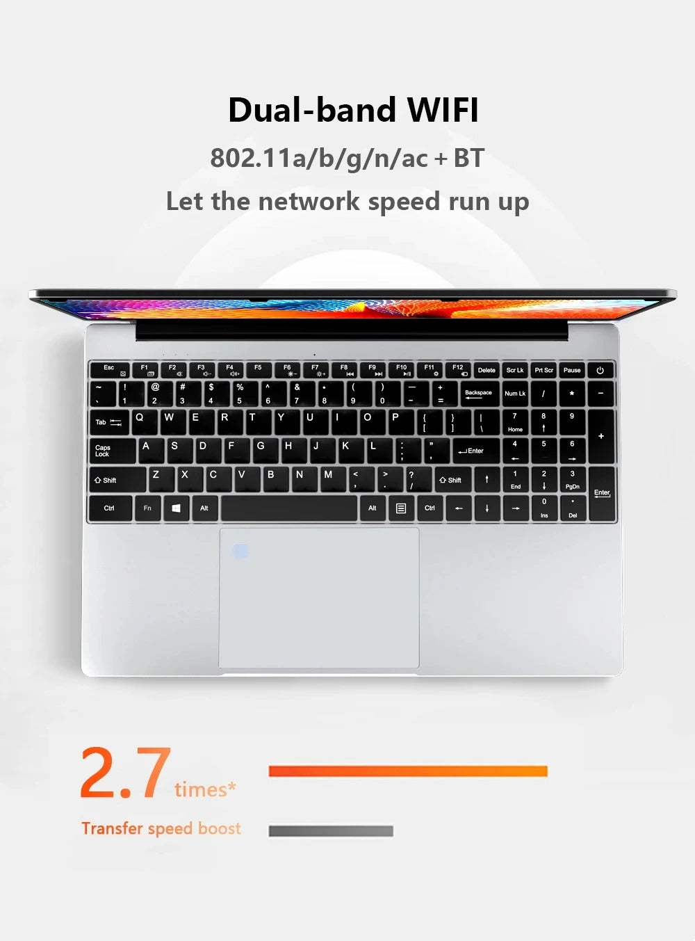 2025 15.6" Windows 11 Pro Laptop Computer Intel Core i7 8500Y 16GB 1TB Laptops Office Computer Fingerprint Unlock Notebook PC