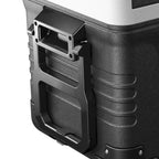 SIMZLIFE 35/50L Car Refrigerator, 12V/24V,110-240V,Portable Freezer,-4℉~68℉ Fridge with Wheel and Basket,For Travel,Camping,RV