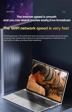 17.3" Computer Laptop intel Celeron N5095 16GB DDR4 1TB SSD Windows 11 Fingerprint Office Laptops Notebook Computer Portable PC