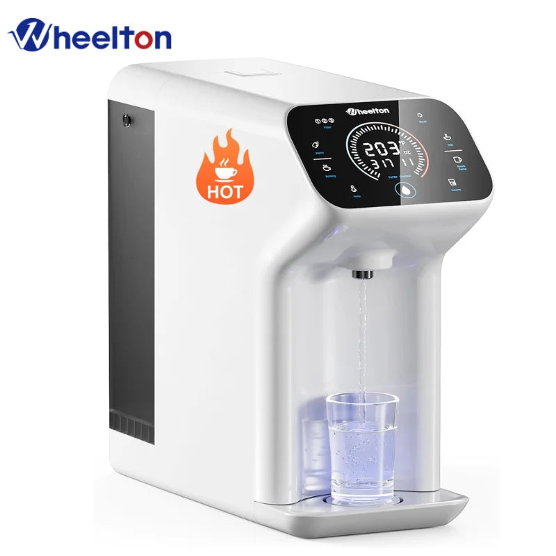 8 Stage Reverse Osmosis Water Filter 110V Countertop Heating White RO Water Purifier