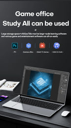 17.3" Computer Laptop intel Celeron N5095 16GB DDR4 1TB SSD Windows 11 Fingerprint Office Laptops Notebook Computer Portable PC