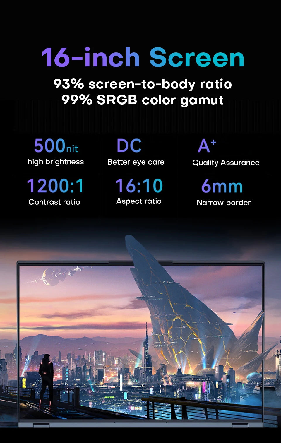 16" Gaming Laptop intel Core i7-6700HQ GTX 1060 IPS 1920*1200 Notebook PC Gamer 16GB DDR4 1TB SSD Windows 11 Pro Laptop Computer