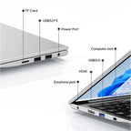 17.3" Computer Laptop intel Celeron N5095 16GB DDR4 1TB SSD Windows 11 Fingerprint Office Laptops Notebook Computer Portable PC