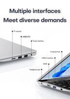 17.3" Computer Laptop intel Celeron N5095 16GB DDR4 1TB SSD Windows 11 Fingerprint Office Laptops Notebook Computer Portable PC