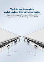 New Laptop Computer Windows 11 Pro Intel Atom A3950 2025 Notebook PC Gamer 12GB RAM 512GB 1TB SSD 1920*1080 Office Computer