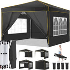 10x10ft Premium Event Canopy with Modular Walls, Heavy Duty Pop Up Tent with Reinforced Frame, Commercial Grade Outdoor Shelter