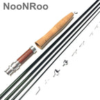 NooNRoo-DIY Fly Fishing Rod Kit, Cambo Kit, Very Good FasAction, Fly Blank, A Grade Cork Grip, Combo, IM8, 9ft, 3 WT, 5 Wt, 6wt