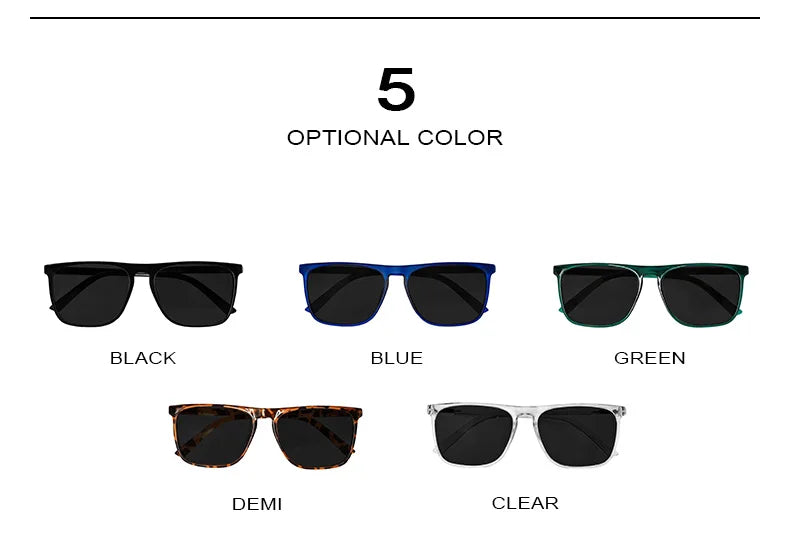 Mens Sunglasses Polarized Brand Designer Luxury Anti-glare Car Glasses Fashion Square Male Sun glasses Black Shades Goggle UV400