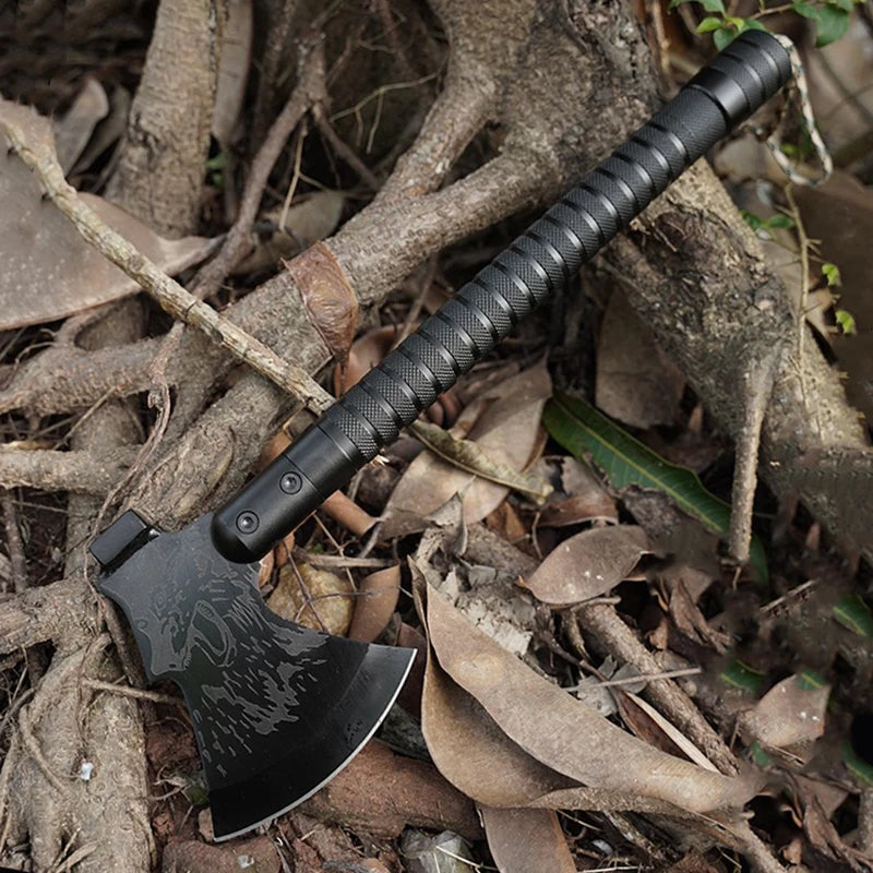 Outdoor Camping Survival Axe Aluminum Handle  Steel Metal Head First Aid Detachable Multifunction Hunting Hiking Tactical Axes