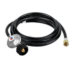 Gas Grill Regulator with LPG Hose 6 Feet Low Pressure 25-250PSI for Most LP Gas Grill like Weber, Heater and Fire Pit
