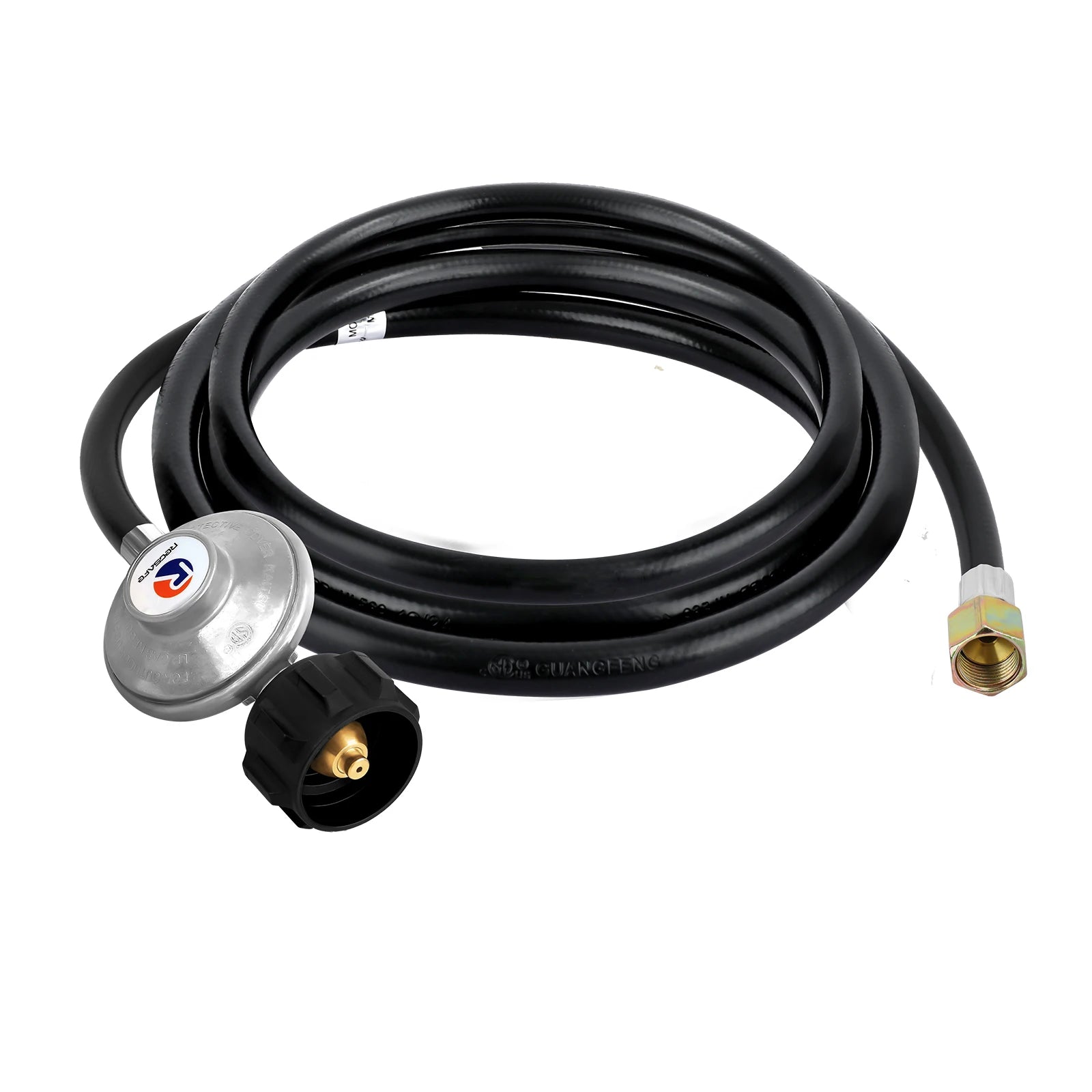 Gas Grill Regulator with LPG Hose 6 Feet Low Pressure 25-250PSI for Most LP Gas Grill like Weber, Heater and Fire Pit