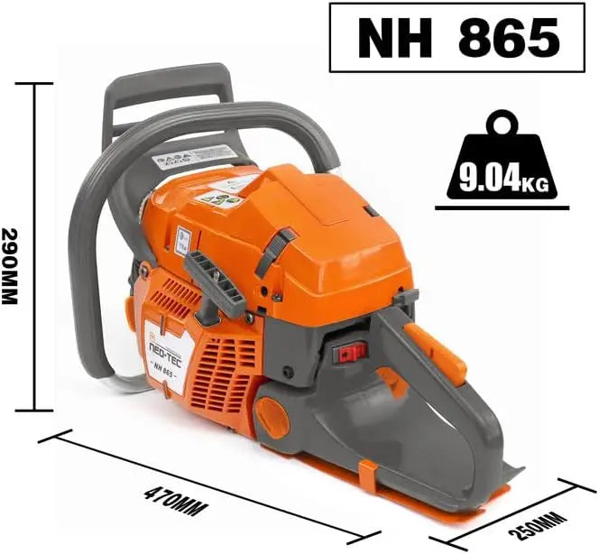 Hot Selling in the US NEOTEC 65CC Gasoline Chain Saw Petrol Chainsaw for Wood Cutting 365 Firewood Cutting Chainsaw