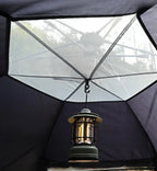 Best Selling 4-Person Large Outdoor Family Camping Eco Tent Durable Oxford Mesh Fabric Two Bedrooms Movable Aluminum Glamping