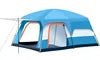 Four-season Extended Type Tent 8-12 Person / 5-8 Person Sun protection Rainproof Camping Tent