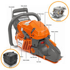 Hot Selling in the US NEOTEC 65CC Gasoline Chain Saw Petrol Chainsaw for Wood Cutting 365 Firewood Cutting Chainsaw