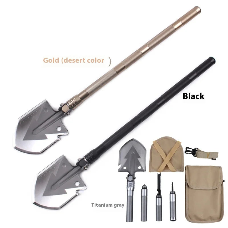 New Arrival Multifunctional Foldable Self-Defense Shovel Outdoor Camping Survival Equipment for Engineering