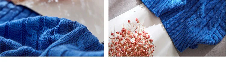100% Cotton High quality Sheep velvet Blankets Winter warmth Knitted wool blanket Sofa/Bed cover quilt Knitted blanket