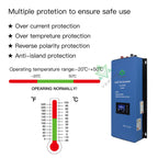 1000W 2000W Wind MPPT Power On Grid Tie Inverter With Limiter Sensor Pure Sine Wave 110V 220V For 24V 48V Wind Turbine Generator