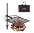 VEVOR Swivel Campfire Grill, Fire Pit Grill Grate Over Fire Pits Heavy Duty Steel Grill Grates 360° Adjustable Open Fire Outdoor