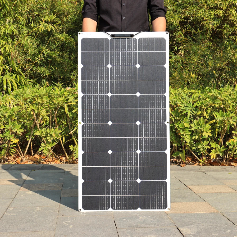 300W Flexible Solar Panel Kit 200W 18V 100W Monocrystalline Panel Solar cell Camping Car RV Battery Charger Home Solares Paneles