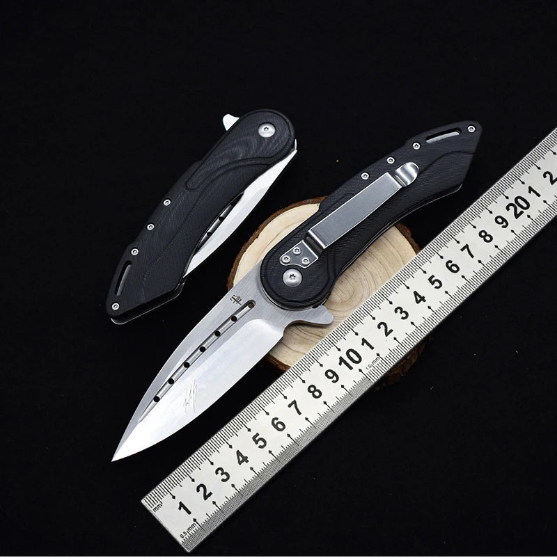 D2 Steel Pocket Folding Knife Outdoor Combat Hunting Knives Camping Hiking Multi-Hardness Utility Knife Sharp Cutter EDC Gift