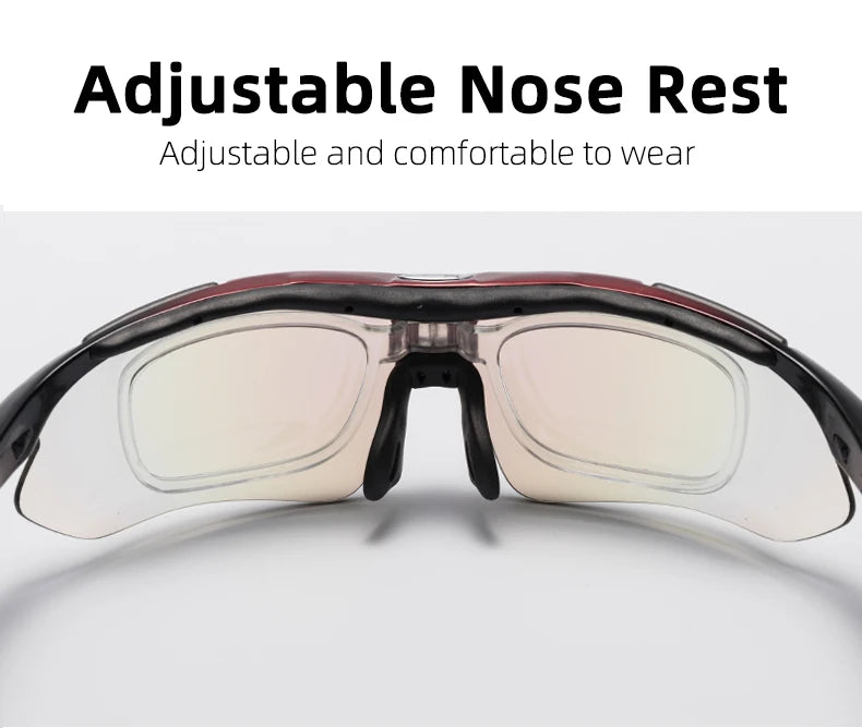 ROCKBROS Polarized Cycling Glasses  Clear Bike Glasses Eyewear UV400 Outdoor Sport Sunglasses Men Women Cycling Sunglasses