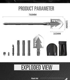 MT14102 Survival Folding Shovel Aluminum Tactical Search Shovel Car Snow Shovels Garden Tool Multi-function Shovels For Military