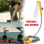 Portable Camping Shower Hiking Travel 12V Car Cigarette Lighter Outdoor Bath Shower of Plant Watering Car Cleaning Pet Bath Pump