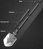 MT14102 Survival Folding Shovel Aluminum Tactical Search Shovel Car Snow Shovels Garden Tool Multi-function Shovels For Military