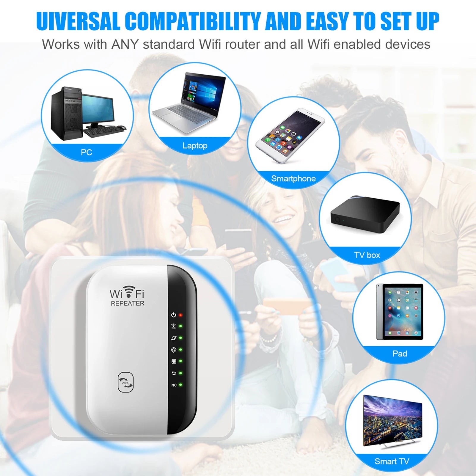 Wireless Wifi Repeater Wi-Fi Range Extender Router Wi Fi Signal Amplifier 300Mbps WiFi Booster 2.4G Wi Fi Reapeter Access Point