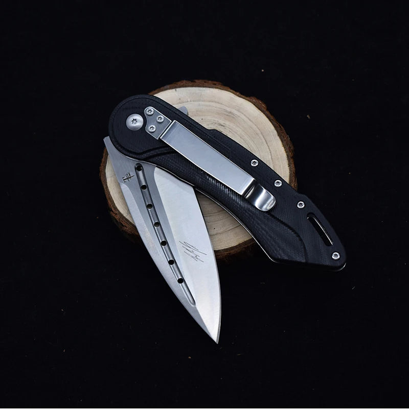 D2 Steel Pocket Folding Knife Outdoor Combat Hunting Knives Camping Hiking Multi-Hardness Utility Knife Sharp Cutter EDC Gift