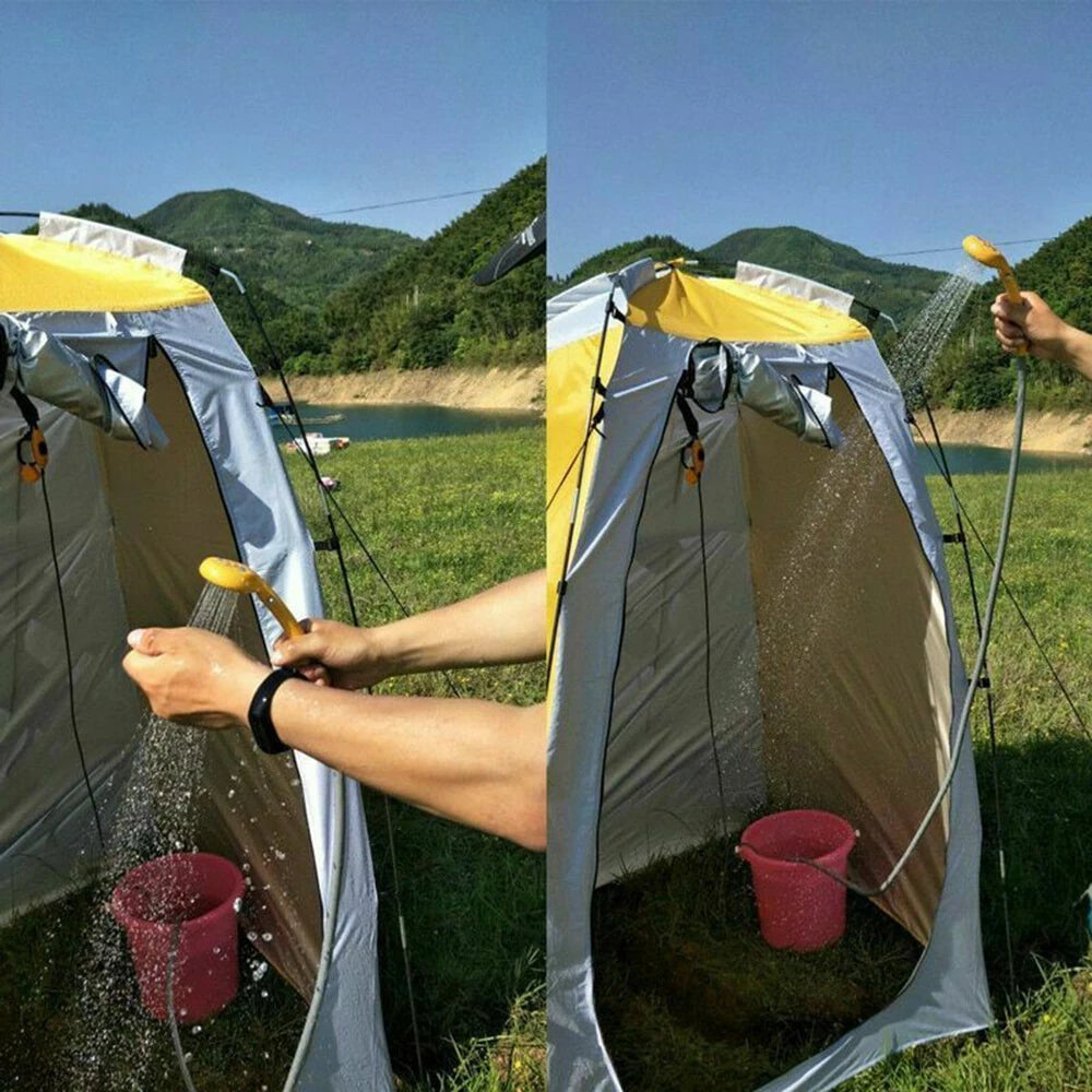 Portable Camping Shower Hiking Travel 12V Car Cigarette Lighter Outdoor Bath Shower of Plant Watering Car Cleaning Pet Bath Pump