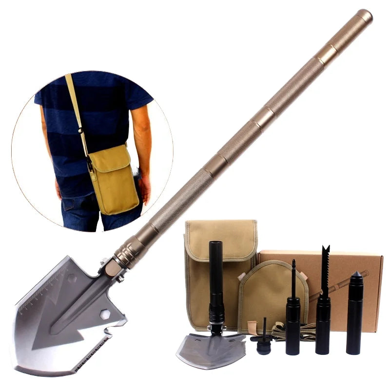 New Arrival Multifunctional Foldable Self-Defense Shovel Outdoor Camping Survival Equipment for Engineering