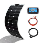 300W Flexible Solar Panel Kit 200W 18V 100W Monocrystalline Panel Solar cell Camping Car RV Battery Charger Home Solares Paneles