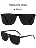 Mens Sunglasses Polarized Brand Designer Luxury Anti-glare Car Glasses Fashion Square Male Sun glasses Black Shades Goggle UV400
