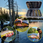 Trout Fly Fishing Flies Collection 32-112Pcs Flies Dry Wet Nymph Streamers Fly Assortment with Fly Box Flyfishing Fly Lures Kits