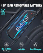 Long Distance Capacity Super Power 48 Volt Electric Bike Eco Friendly Mountain Bicycle 20" Fat Tire Electric E Bike